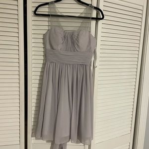 gray formal dress